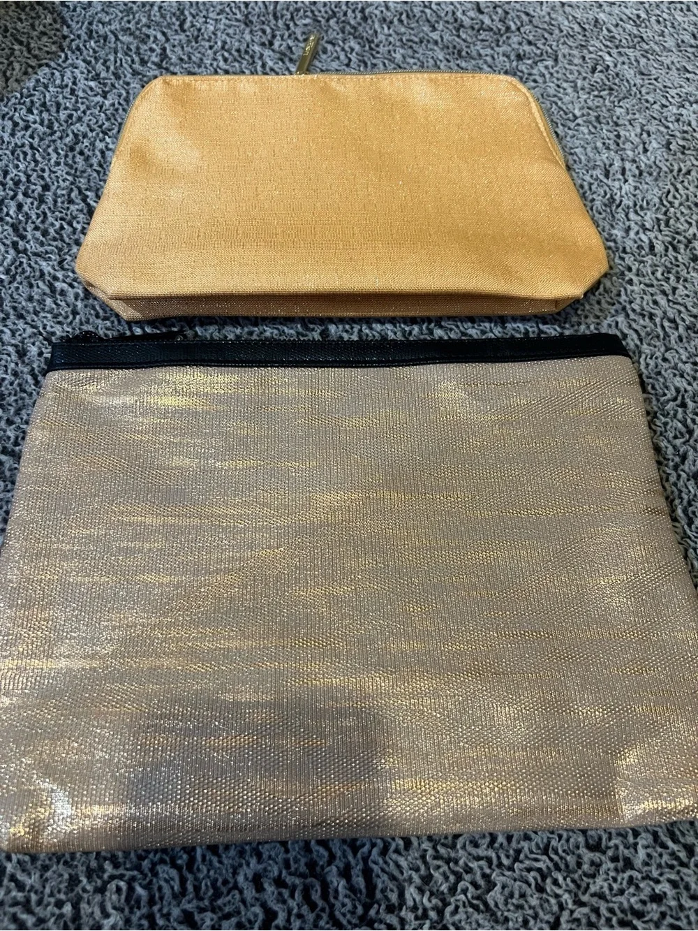 Lancôme Gold Metallic Cosmetic Pouch Set - Women Bags